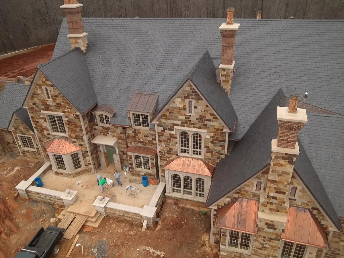Craftsman Roofing Slate Roof Repair project in Yarmouth